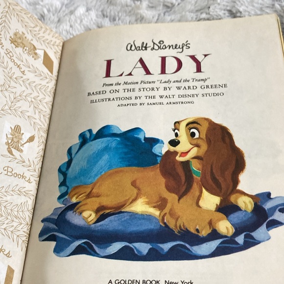 Vintage Disney Lady and the tramp Little Golden books copyright 1954 - Picture 3 of 9